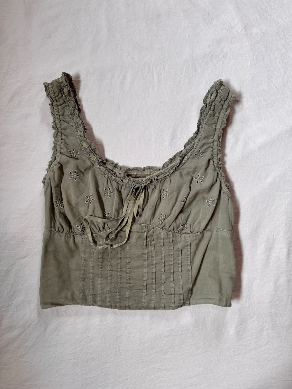 American Eagle green corset top Size XS